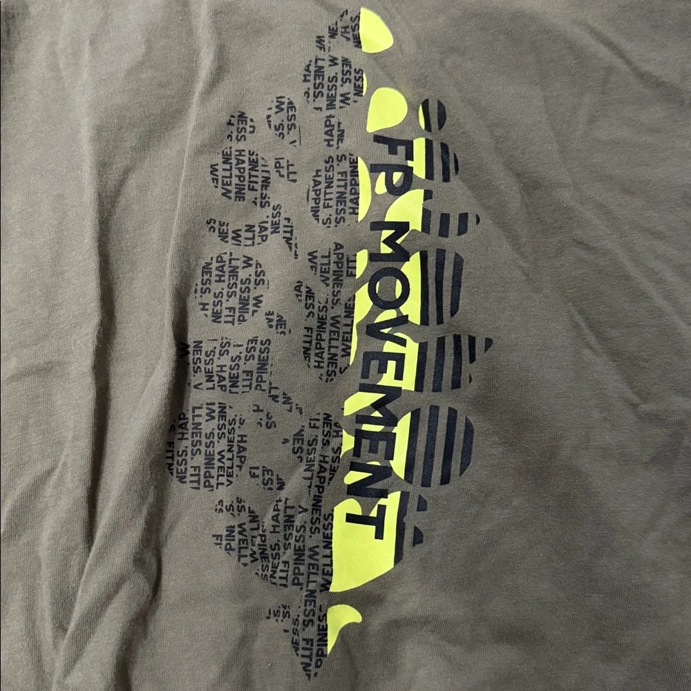 Olive Green Graphic FP movement shirt - Picture 2 of 2